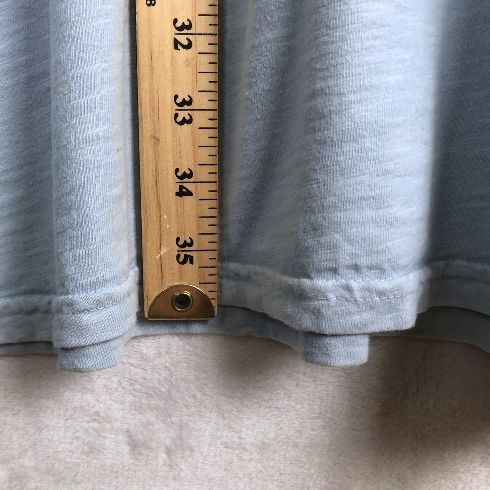 FRESH PRODUCE 100% Cotton Slub Tunic Top Sz XXL Blue Pockets Scoop USA Made - Picture 6 of 7